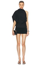 Rohe Occasion Open Back Top in Noir, view 5, click to view large image.