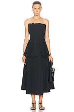 Rohe Tulip Bustier Top in Black, view 4, click to view large image.