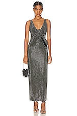 Roland Mouret Diamante Maxi Dress in Black, view 1, click to view large image.