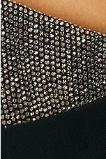Roland Mouret Strapless Embellished Mini Dress in Black, view 5, click to view large image.