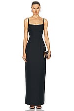 Roland Mouret Embellished Gown in Black, view 1, click to view large image.