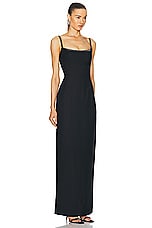 Roland Mouret Embellished Gown in Black, view 2, click to view large image.