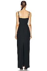 Roland Mouret Embellished Gown in Black, view 3, click to view large image.
