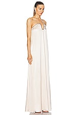 Roland Mouret Strapless Gown in Nude, view 2, click to view large image.