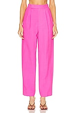 Roland Mouret Straight Cut Trouser in Pink, view 1, click to view large image.