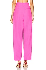 Roland Mouret Straight Cut Trouser in Pink, view 3, click to view large image.