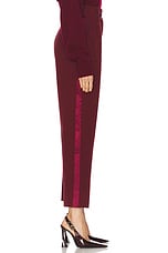 Ronny Kobo Ronny Tuxedo Trouser in Oxblood, view 3, click to view large image.