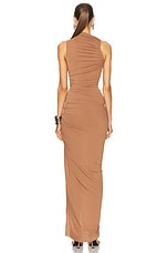 RICK OWENS LILIES Svita Gown in Nude, view 4, click to view large image.