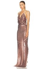 RICK OWENS LILIES Rose Gown in Nude, view 3, click to view large image.