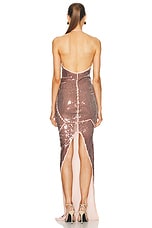 RICK OWENS LILIES Rose Gown in Nude, view 4, click to view large image.