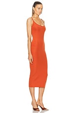 RICK OWENS LILIES Slip Dress in Tangerine, view 2, click to view large image.