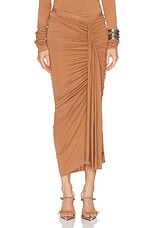 RICK OWENS LILIES Fog Skirt in Nude, view 1, click to view large image.