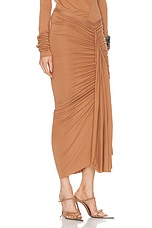 RICK OWENS LILIES Fog Skirt in Nude, view 2, click to view large image.