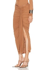 RICK OWENS LILIES Fog Skirt in Nude, view 3, click to view large image.