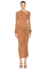 RICK OWENS LILIES Fog Skirt in Nude, view 5, click to view large image.