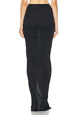 RICK OWENS LILIES Svita Skirt in Black, view 4, click to view large image.