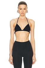 RICK OWENS LILIES Bra Top in Black, view 1, click to view large image.