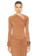 RICK OWENS LILIES Elise Top in Nude, view 1, click to view large image.
