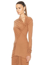 RICK OWENS LILIES Elise Top in Nude, view 3, click to view large image.