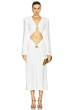 Rowen Rose Maxi Dress With Sun Jewels in White, view 1, click to view large image.