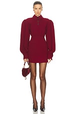 Rowen Rose Mini Polo Dress in Bordeaux, view 1, click to view large image.