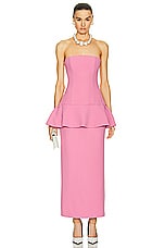Rowen Rose Bustier Maxi Dress in Pink, view 1, click to view large image.
