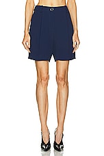 Rowen Rose Bermuda Short in Navy Blue, view 1, click to view large image.