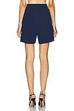 Rowen Rose Bermuda Short in Navy Blue, view 3, click to view large image.