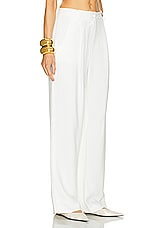 Rowen Rose Straight Leg Pant in White, view 2, click to view large image.