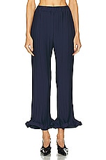 Rowen Rose Pleated Pant in Navy Blue, view 1, click to view large image.