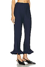 Rowen Rose Pleated Pant in Navy Blue, view 2, click to view large image.