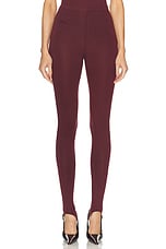 Rowen Rose Jersey Legging in Bordeaux, view 1, click to view large image.