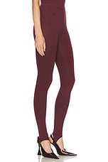 Rowen Rose Jersey Legging in Bordeaux, view 2, click to view large image.