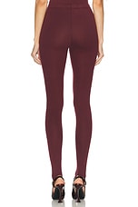 Rowen Rose Jersey Legging in Bordeaux, view 4, click to view large image.