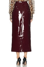 Rowen Rose Long Skirt in Bordeaux, view 4, click to view large image.