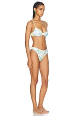 Rowen Rose Swim Set in Blue & Yellow Roses, view 2, click to view large image.
