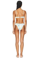 Rowen Rose Swim Set in Blue & Yellow Roses, view 3, click to view large image.