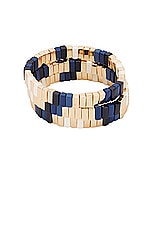 Roxanne Assoulin Well Done Bracelets Set Of 3 in Navy Multi, view 2, click to view large image.