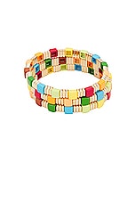 Roxanne Assoulin Sangria Bracelets Set Of 3 in Rainbow, view 2, click to view large image.
