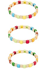 Roxanne Assoulin Sangria Bracelets Set Of 3 in Rainbow, view 3, click to view large image.