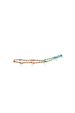 Roxanne Assoulin Mini Drip Drop Anklet in Rainbow, view 1, click to view large image.