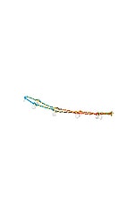 Roxanne Assoulin Mini Drip Drop Anklet in Rainbow, view 2, click to view large image.