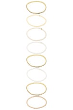 Roxanne Assoulin Flashdance Bracelet Bunch in Cream Multi, view 3, click to view large image.