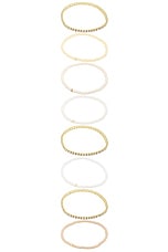 Roxanne Assoulin Flashdance Bracelet Bunch in Cream Multi, view 4, click to view large image.