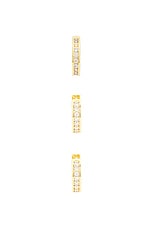 Roxanne Assoulin Hug Me Set Earring &amp; Ear Cuff in Gold, view 3, click to view large image.