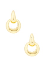 Roxanne Assoulin Knock Knock Earring in Gold, view 2, click to view large image.