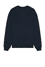 Roy Roger's x Dave's New York Crew Neck Organic Cotton Sweatshirt in Blue, view 2, click to view large image.