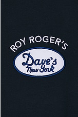 Roy Roger's x Dave's New York Crew Neck Organic Cotton Sweatshirt in Blue, view 3, click to view large image.