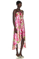 ROCOCO SAND Ren High Low Dress in Pink Lotues, view 2, click to view large image.