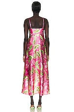 ROCOCO SAND Ren High Low Dress in Pink Lotues, view 3, click to view large image.